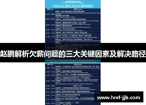 赵鹏解析欠薪问题的三大关键因素及解决路径