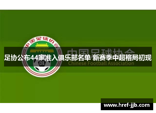 足协公布44家准入俱乐部名单 新赛季中超格局初现